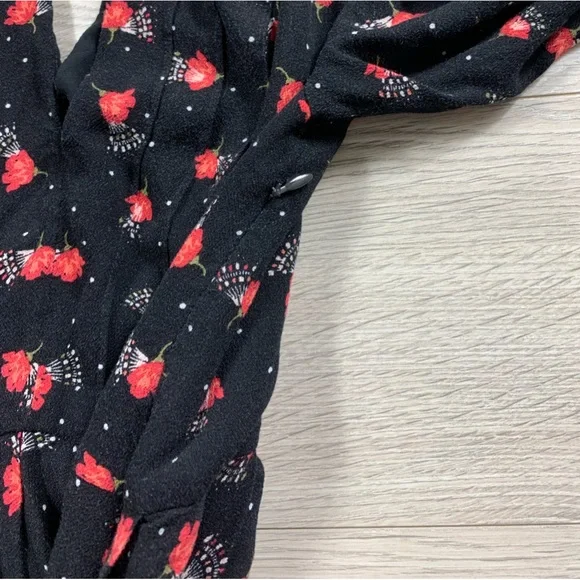Free People Tegan Floral Print Mini Long Sleeve Dress - Picture 9 of 15